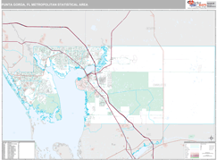 Punta Gorda Metro Area Digital Map Premium Style